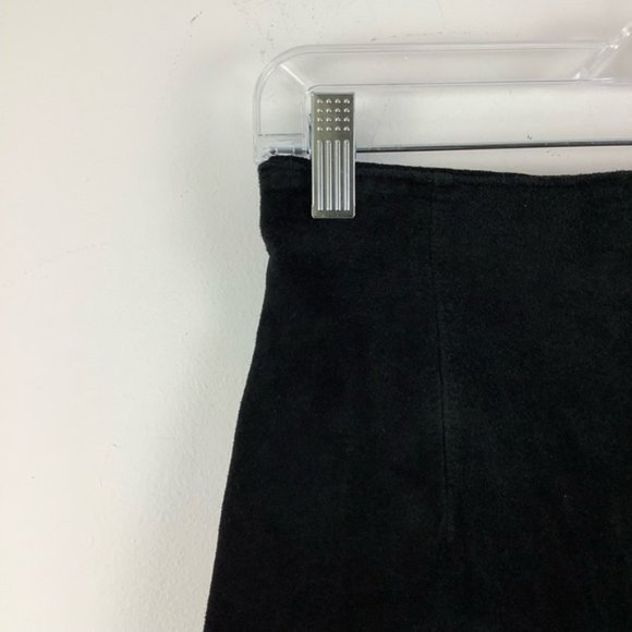 Vintage Vivienne Tam Suede Leather Skirt in Black - Picture 3 of 4
